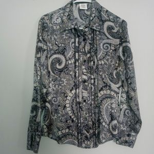 100 % silk harvé Bernard blouse size 12